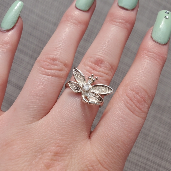 925 Silver Plated Dragonfly Ring✨️💍 - Picture 1 of 8